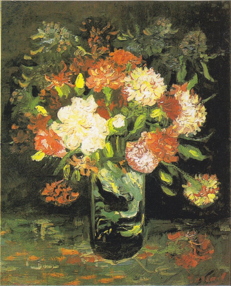 Van Gogh - Vase mit Nelken