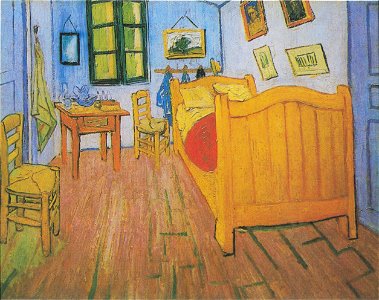 Van Gogh - Vincents Schlafzimmer in Arles1. Free illustration for personal and commercial use.