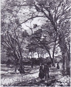 Van Gogh - Spaziergänger im Bois de Boulogne