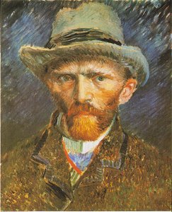 Van Gogh - Selbstbildnis mit grauem Filzhut