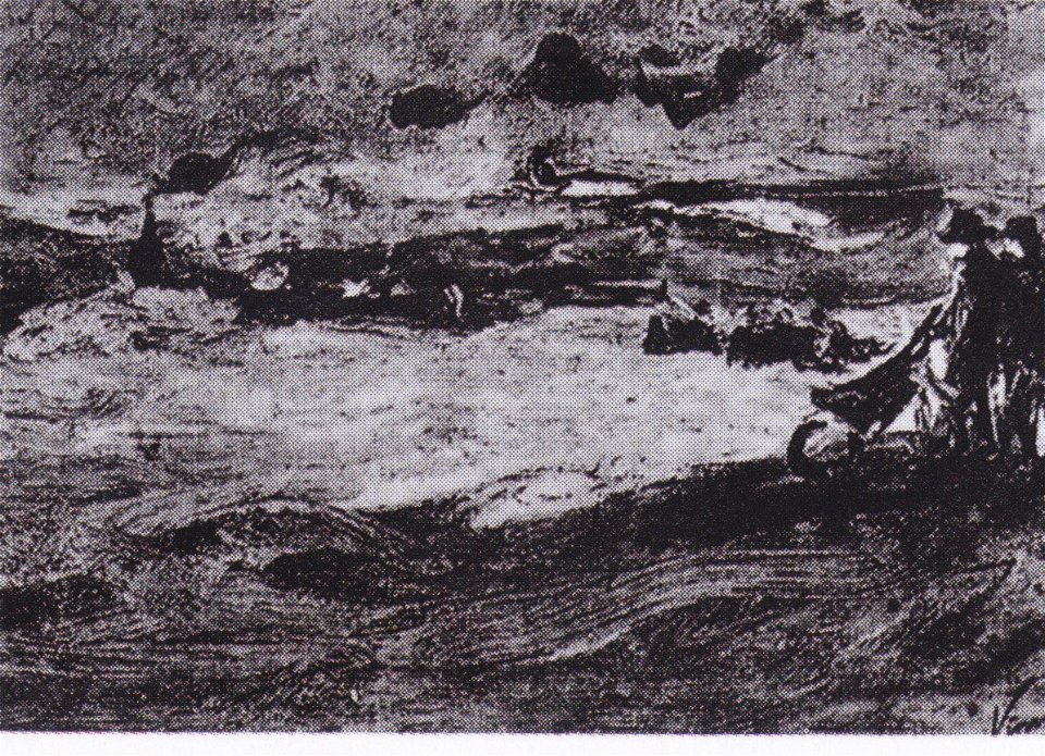 Van Gogh - Landschaft mit Dünen und Figuren