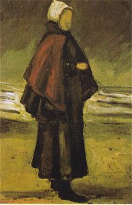 Van Gogh - Fischersfrau am Strand