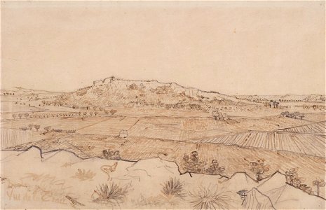 Vincent van Gogh - Vue de la Crau (1888)