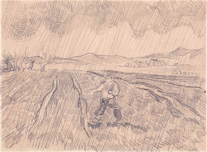 Vincent van Gogh - La pluie (1890)
