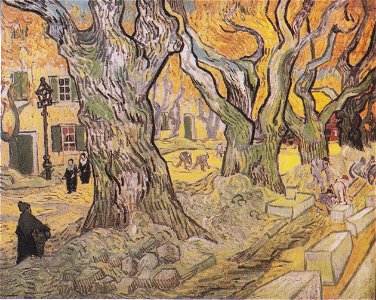 Van Gogh - Straßenarbeiter in Saint-Rémy