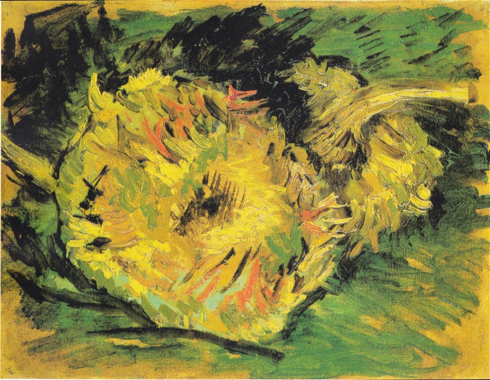 Van Gogh - Zwei abgeschnittene Sonnenblumen