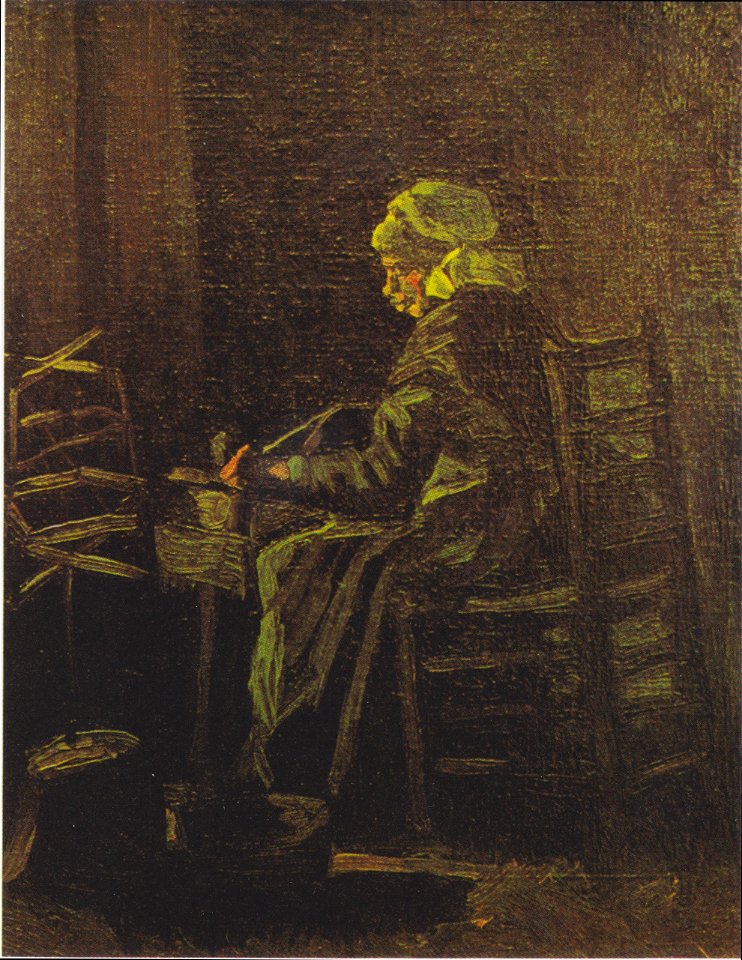 Van Gogh - Frau am Spinnrad