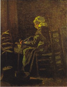 Van Gogh - Frau am Spinnrad