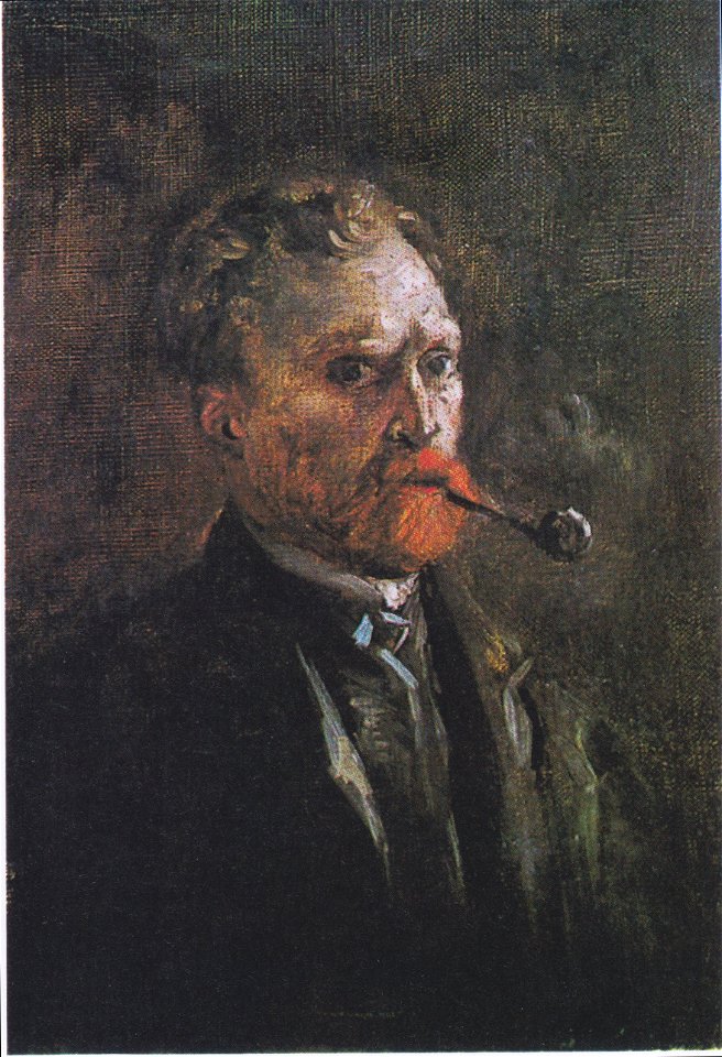 Van Gogh - Selbstbildnis mit Pfeife