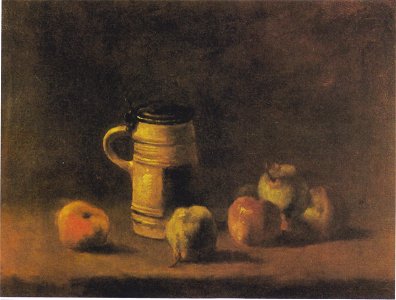 Van Gogh - Stillleben mit Bierkrug und Früchten