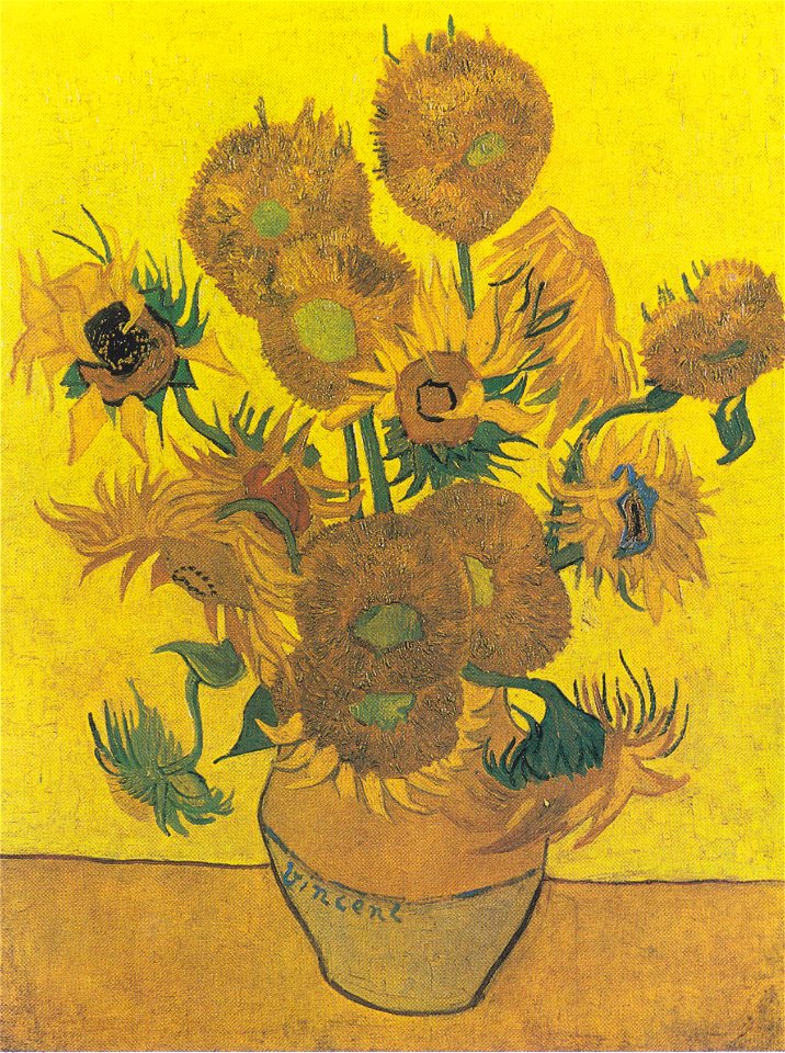 Van Gogh - Vierzehn Sonnenblumen in einer Vase2
