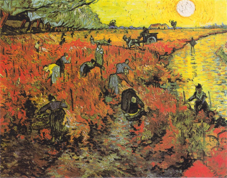 Van Gogh - Der rote Weinberg - Free Stock Illustrations | Creazilla