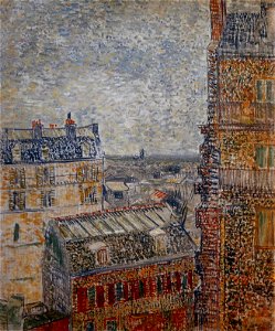 Van Gogh 1887 La rue Lepic vue de sa fénêtre