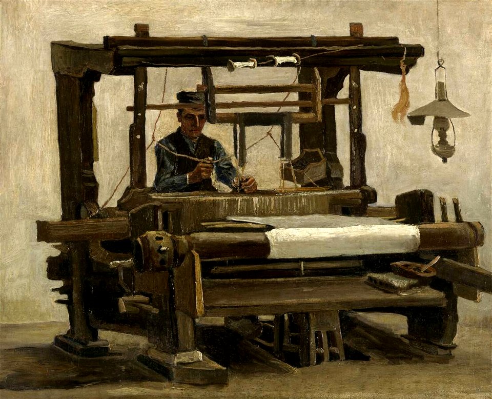 Weaver at the loom, Kröller-Müller Museum