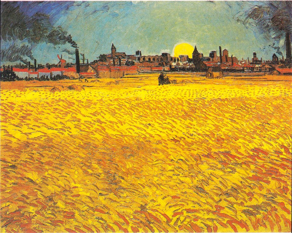 Van Gogh - Weizenfeld bei Sonnenuntergang
