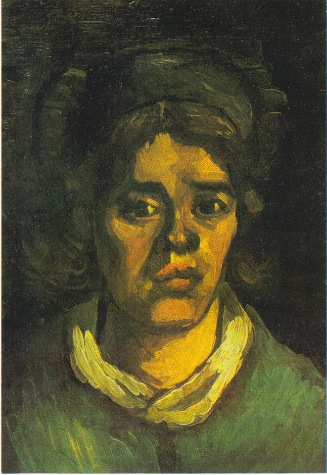 Van Gogh - Kopf einer Bäurin mit dunkler Haube20