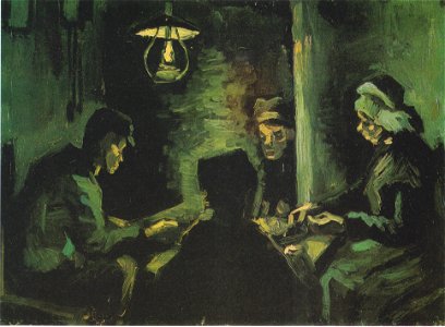 Van Gogh - Vier Bauern beim Essen (Erste Studie zu den Karoffelessern)