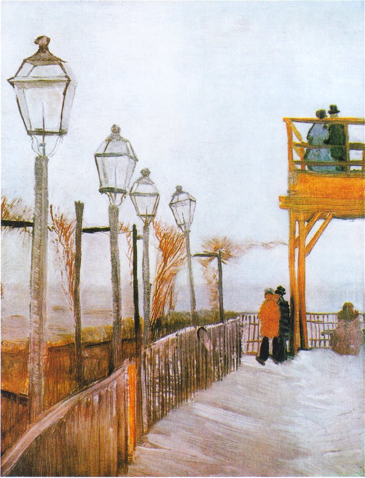 Van Gogh - Montmartre bei der oberen Mühle
