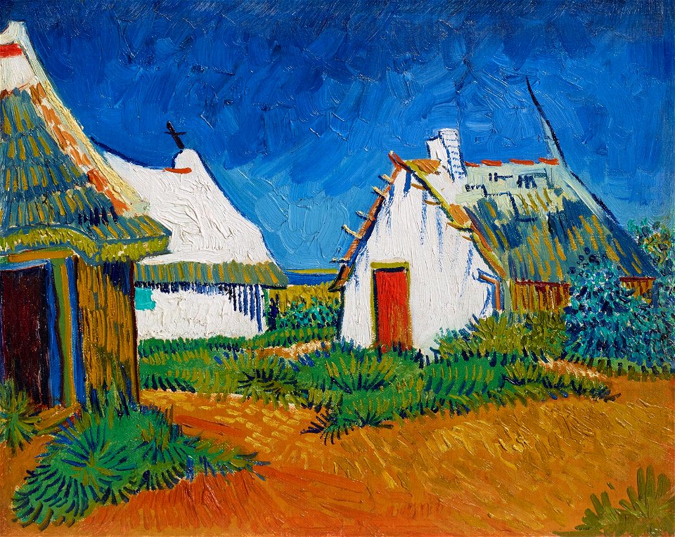 Van Gogh - Drei weiße Hütten in Saintes-Maries
