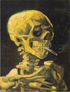 Van Gogh - Schädel mit brennender Zigarette