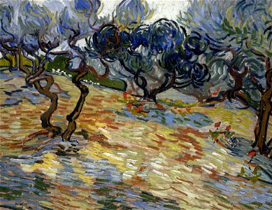 Vincent van Gogh - Olive Trees - Google Art Project. Free illustration for personal and commercial use.
