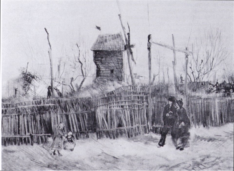 Van Gogh - Straßenszene auf dem Montmartre