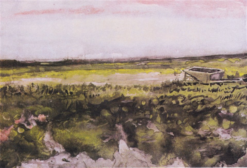 Van Gogh - Heide mit Schubkarren