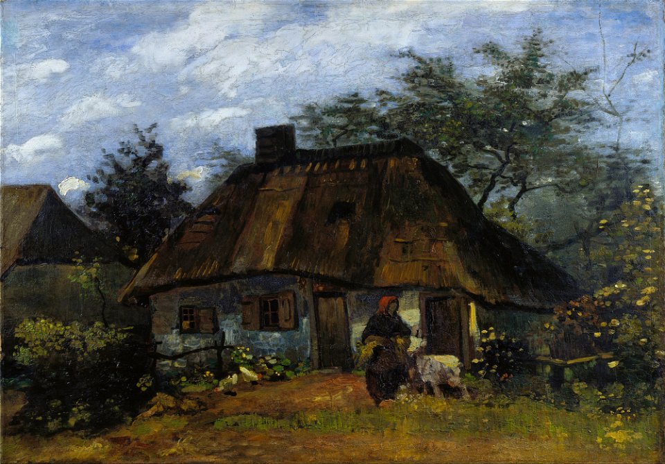 Vincent van Gogh - Farmhouse in Nuenen - Google Art Project