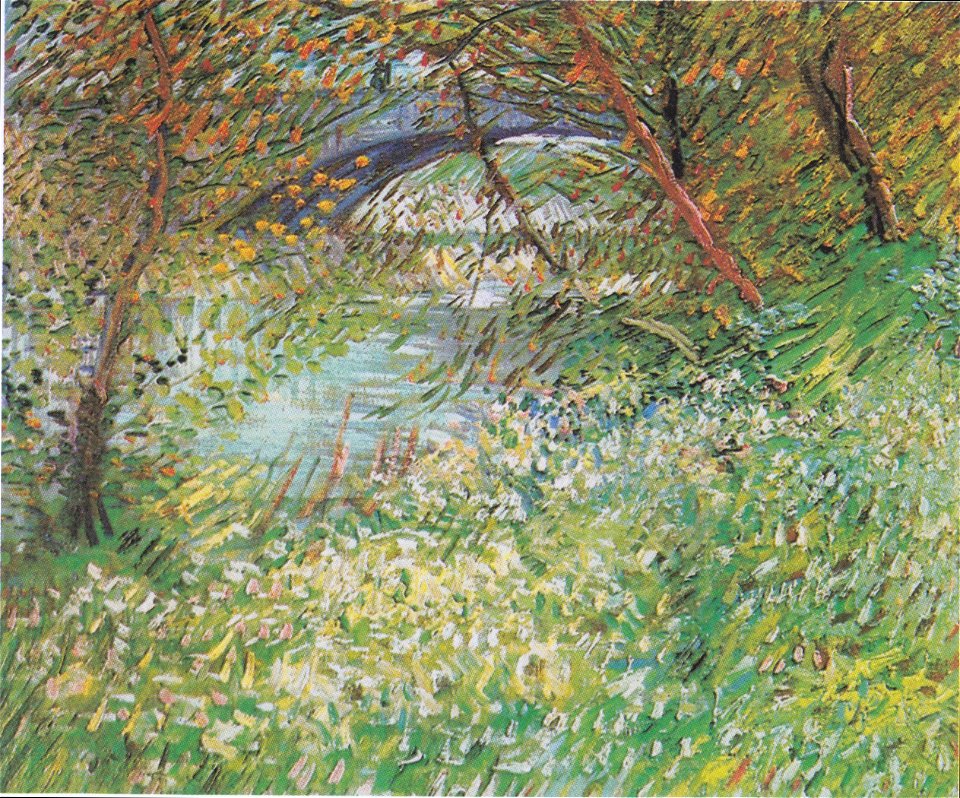 Van Gogh - Seineufer im Frühling an der Pont de Clichy