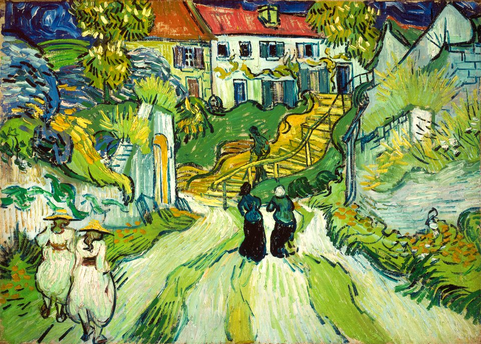 Vincent van Gogh - Stairway at Auvers (1890)