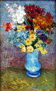 Van Gogh - Flowers in a blue vase - June 1887