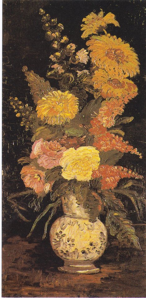 Van Gogh - Vase mit Astern, Salbei und anderen Blumen