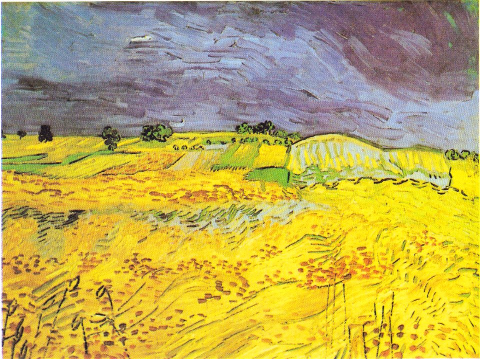 Van Gogh - Weizenfeld mit Gewitterhimmel