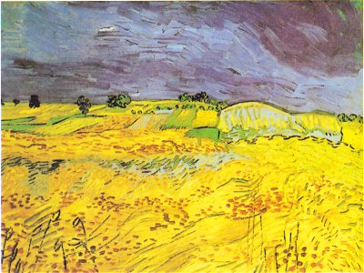 Van Gogh - Weizenfeld mit Gewitterhimmel