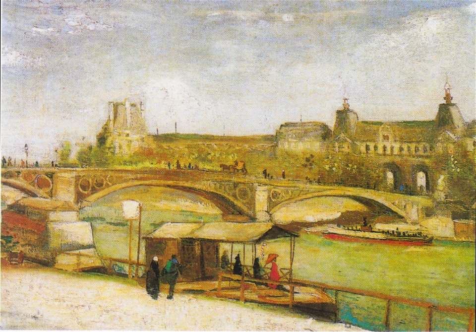 Van Gogh - Pont du Carrousel mit Louvre