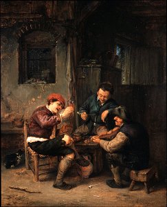 Van Ostade, Adriaen - Three Peasants at an Inn - Google Art Project