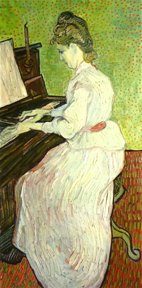 Vincent van Gogh - Mademoiselle Gachet au piano