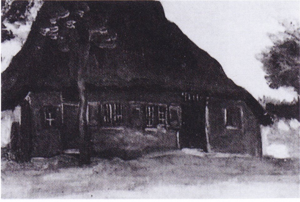 Van Gogh - Bauernhaus mit Bäumen2