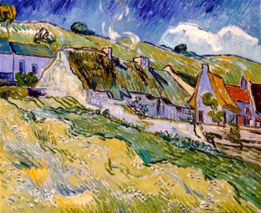 Van Gogh - Strohgedeckte Häuser