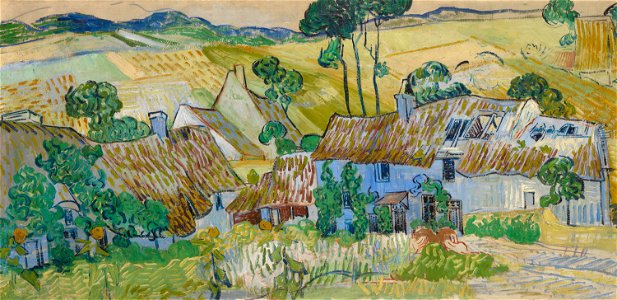 Vincent van Gogh - Farms near Auvers (1890)