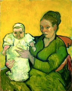 Vincent van Gogh - Portret van Madame Augustine Roulin en Baby Marcelle