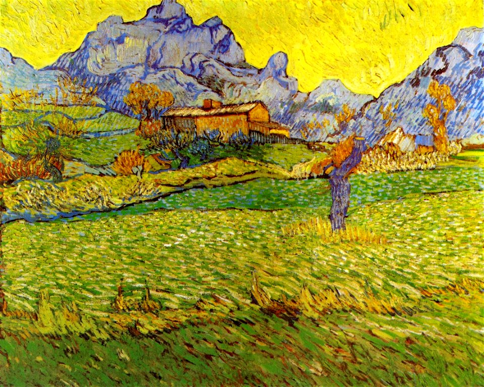 A Meadow in the Mountains Le Mas de Saint-Paul 1889 Vincent van Gogh