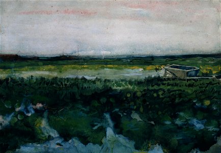 Vincent van Gogh - Landschap met Kruiwagen