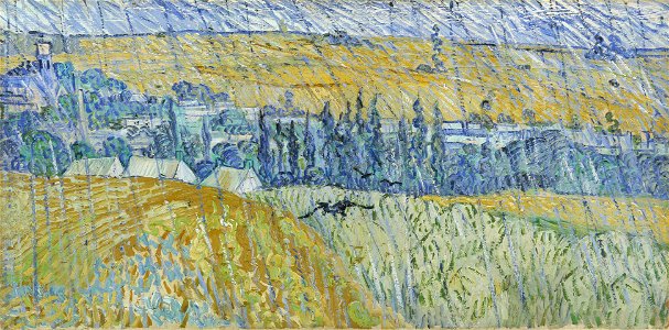 Vincent van Gogh - Auvers in the Rain (1890)