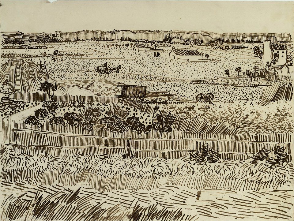 Vincent van Gogh - The Harvest (for Émile Bernard) - Google Art Project