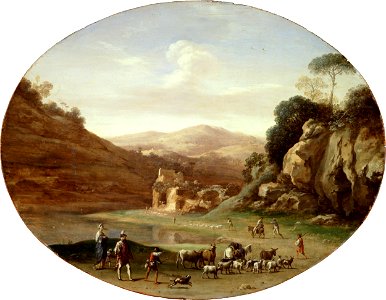 Van Poelenburgh, Cornelis - Valley with Ruins and Figures - Google Art Project