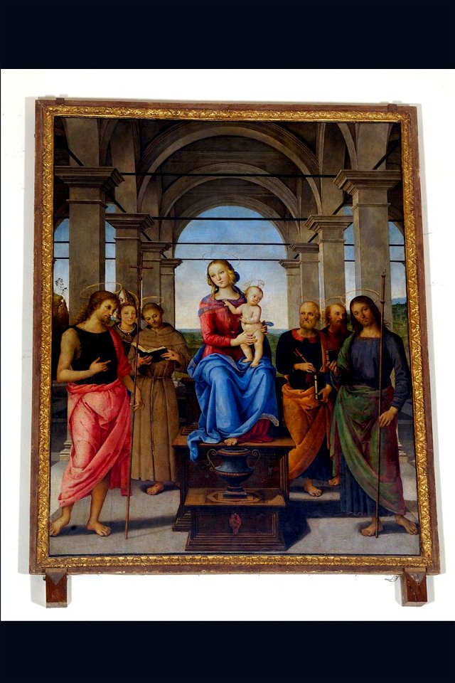 Vannucci Pietro detto il Perugino (1490), Madonna con Bambino e santi, Senigallia
