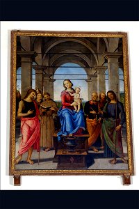 Vannucci Pietro detto il Perugino (1490), Madonna con Bambino e santi, Senigallia