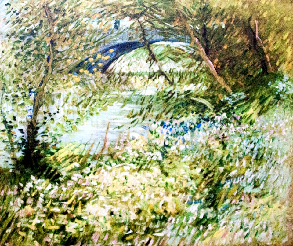 Banks of the Seine with Pont de Clichy in the Spring - My Dream