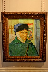 Van Gogh self portrait 1889. Free illustration for personal and commercial use.